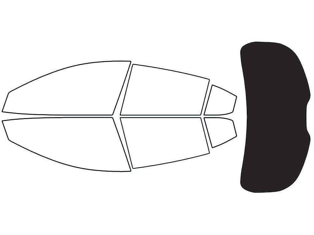 Rvinyl Window Tint Kit Compatible with Mazda Mazda3 2014-2018 (Sedan) - Rear Windshield Precut Kit - 20%