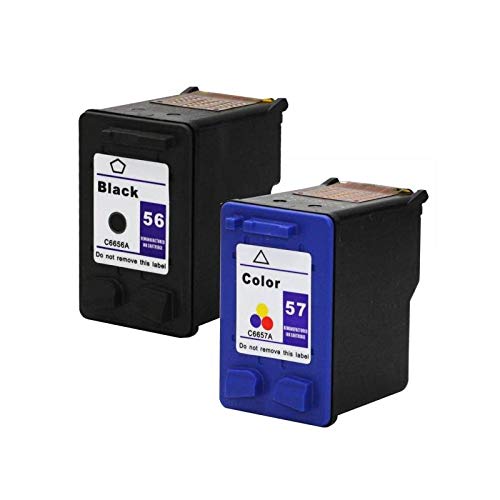 Kit 2 Cartucce per HP 56 + 57 Compatibili per