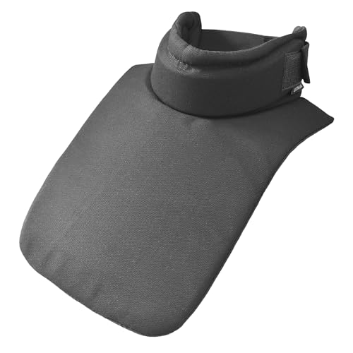 LEONARK Hema Overlays Protector de Garganta Gorget de Esgrima con Placa de Protección Rígida para HEMA Espada Larga Estoque Sable Armería