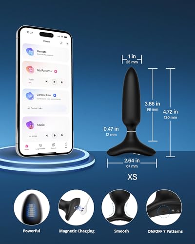 Image of LOVENSE Hush 2 Vibrating Butt Plug 1.0 inch, Silicone Anal Vibrator for Men with Remote Control, Waterproof and Rechargeable Plug Vibrator for Women, Adult Anal Plug Sex Toys for Couples