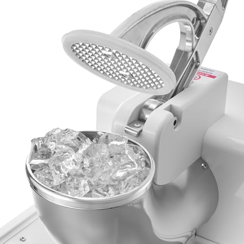 VEVOR 110V Commercial Ice Crusher 661LBS/H, ETL Approved 300W Electric Snow Cone Machine with Dual Blades, Stainless Steel Shaved Ice Machine with Safety On/Off Switch for Family, Restaurants, Bars by VEVOR - Image 8