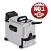 Tefal Oleoclean Compact, 2L Oil Capacity, Patented Filtration System, Easy to Clean, 0.8kg, 3 Portions, 1600W, Stainless Steel with Removable Grey Oil Box - FR701640