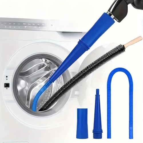 Kit de Limpieza de ventilación de secador, Accesorio de vacío, removedor de Pelusas de secador Flexible y Cepillo de Pelusa de secador Flexible