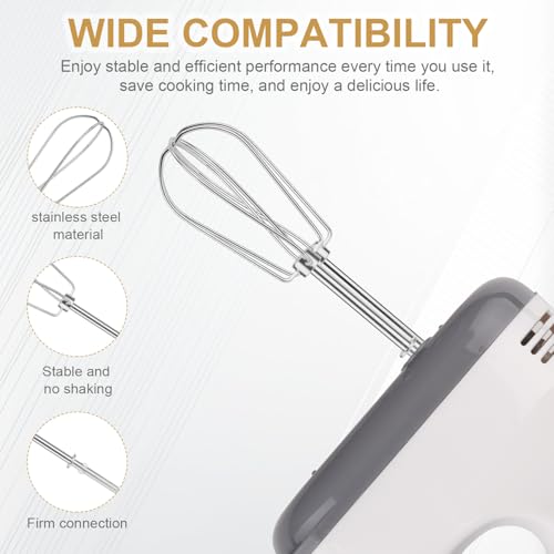 2er-Pack Aufsätze für Handmixer W10490648, Handmixer-Rührbesen aus Edelstahl für Elektrische Mixerteile von KitchenAid KHM2B AP5644233 PS4082859 Teil