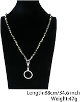 Vista 123 de Cordón para mujer, cordones con cuentas para tarjetas de identificación, soporte para profesores, llavero y correa para collar para mujeres y niñas