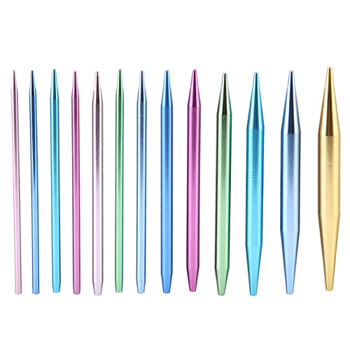 Aiguilles à tricoter interchangeables OPPWONG en aluminium durable - 5