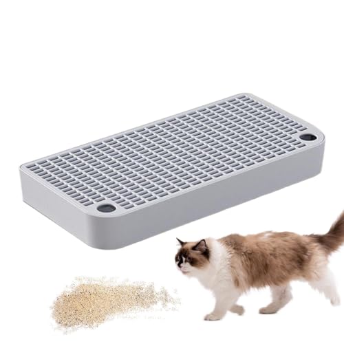 猫のランプリッターボックスステップ、ごみ箱ボックスステップ,フィルター関数を備えた二重層のごみわたし | ペット、バニー、アニマル用の防水ホーム子猫トイレランプペダル