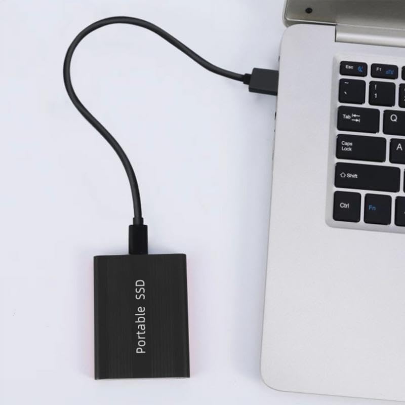 AE-SMART - Portable SSD 500GB High-speed Mobile SolidState Drive External SSD For Computer Phone Home PC Laptop (Black)