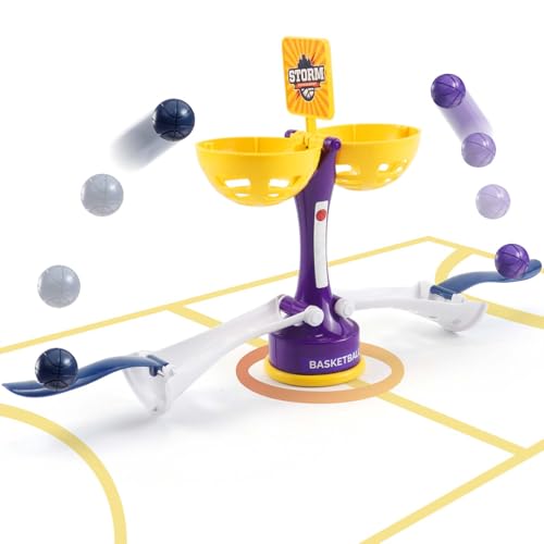 Gytera 2-Players Basketball Game Set Kids Toys, Tabletop Basketball Goal with 4 Balls Desktop Games for Kids, Party Favors Birthday Gifts for Boys and Girls