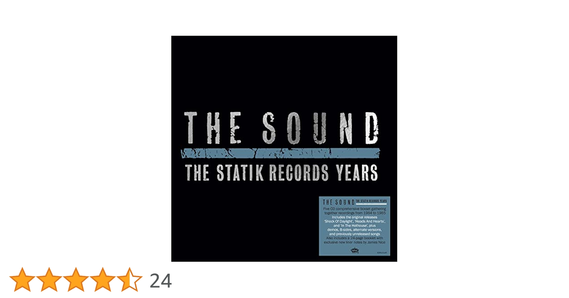 洋楽 THE SOUND: THE STATIK RECORDS YEARS The Sound: The Statik Records Years: Amazon.co.uk: CDs & Vinyl