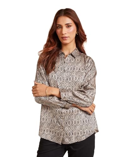 Chemise imprimée Allure noire parfaite pour vos sorties décontractées chic