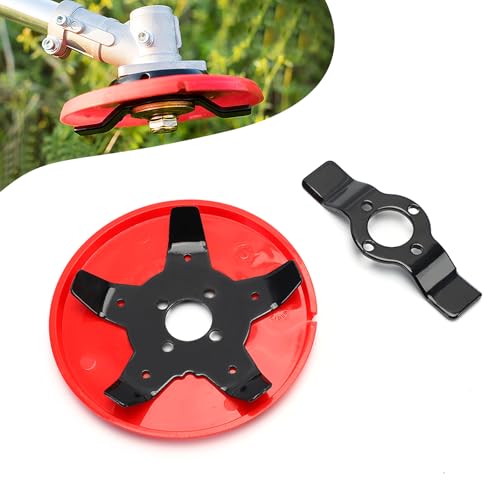 FePen Testina per Tagliaerba, Piastra per Sarchiatore, Disco Decespugliatore, Accessori Tosaerba, Lama per Decespugliatore 2 Denti + 5 Denti