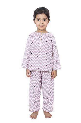 Image of Cotton Night Suit for Boys & Girls | Pajama Sets | Baby Top & Pant | Kids Dress | Printed Night Dress | Sleepwear Suit | P-3