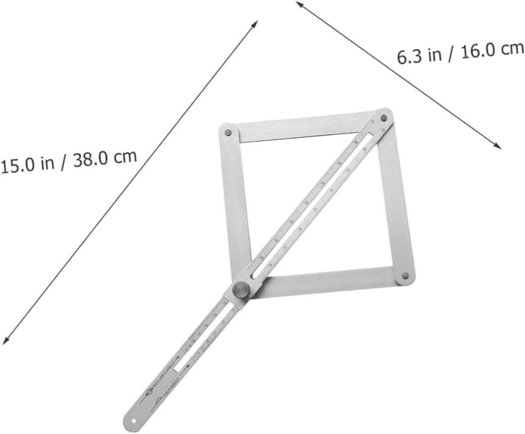Protractor Angle Gauge Miter Tool Multi-angle Measuring Tool for Woodworking and Construction Design Deformation Features for Easy Use and Storage