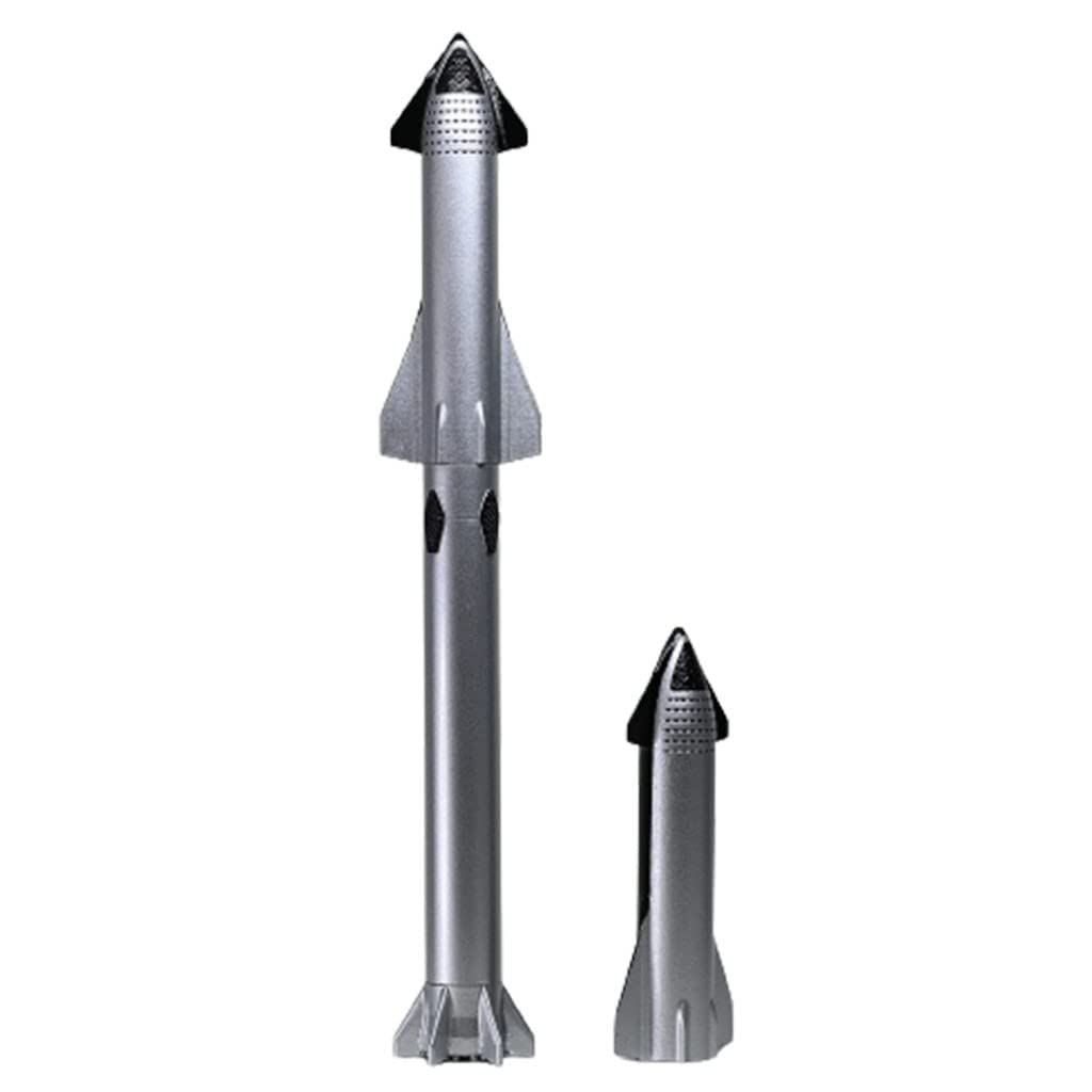 REHOOF Starship Modelo 1: 375 Un Modelo De Nave Espacial Simulado Modelo De Cohete Falcon A Gran Escala, Soporte De Separación De Una Y Dos Etapas, Un Excelente Regalo