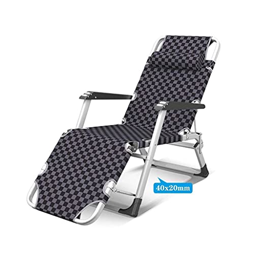Chaises longues de camping en métal robuste et transat imperméable de jardin - 3