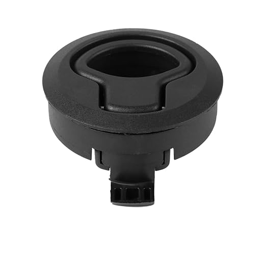 Hemobllo Locking Flush Latch Uv Stabilized Marine Latch for Boat Hatch Rv Door Cabinet Hardware 2.40X2.40X3.46 Inch Two Bolt Flush Mount for Outdoor Marine and Rv Use