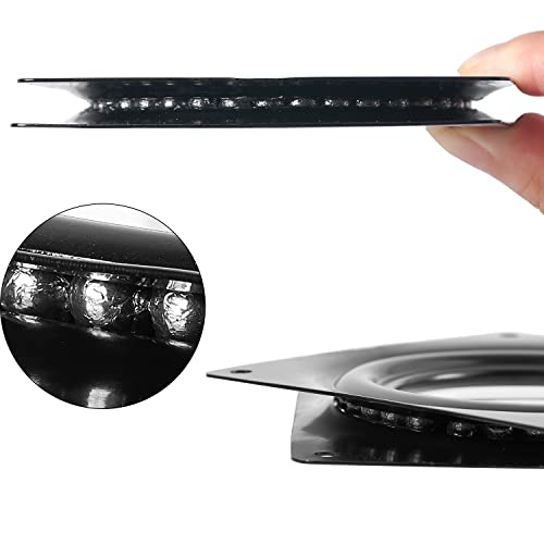 2 Pack 3" Lazy Susan Turntable 200-Lb Steel Ball Bearing Rotating Tray Strong Sturdy Table Cabinet Low Profile For 360˚ Chair And Door, Kitchen, Craft Project, Makeup Holder, Monitor(Black) #TOP1