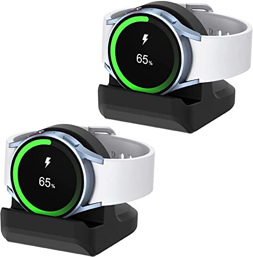 2er Pack Ladegerät Ständer Kompatibel mit Samsung Galaxy Watch 5/Watch 5 Golf Edition(40,44mm), Kompatibel mit Watch 5 Pro/Watch 5 Pro Golf Edition(45mm) Cover
