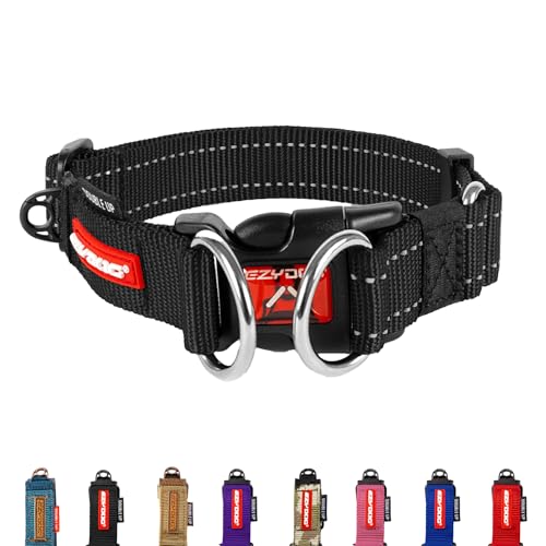 EzyDog Double Up Halsband, schwarz, X-Large (47cm - 71cm)