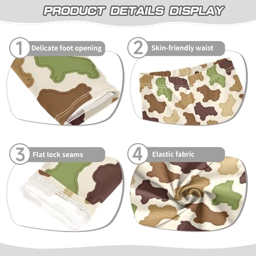 Puppy Biscuits Girls Leggings,Workout Leggings for Girls Toddler Athletic Leggings Size for 3-10T3