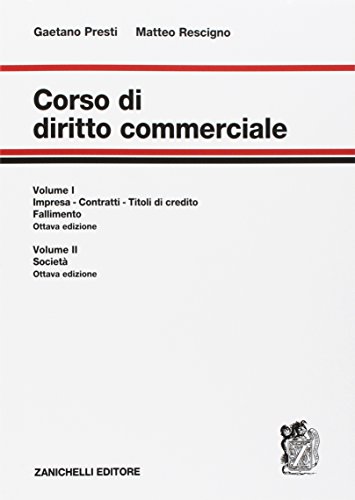 9788808720627 Corso di diritto commerciale. Con Contenuto digitale per accesso online. Impresa, contratti, titoli di credito, fallimento-Società (Vol. 1-2)