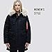 Alpha Industries Women's N-3B Parka (L, Black)