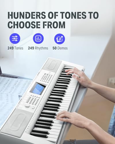 image for Donner Keyboard Piano 61 Key, Electric Keyboard Kit with 249 Voices, 2