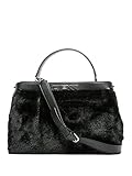 Obermaterial: Synthetik Guess Damen Gwen Large TURNLOCK Satchel Bags Crossbody, Schwarz, Einheitsgröße