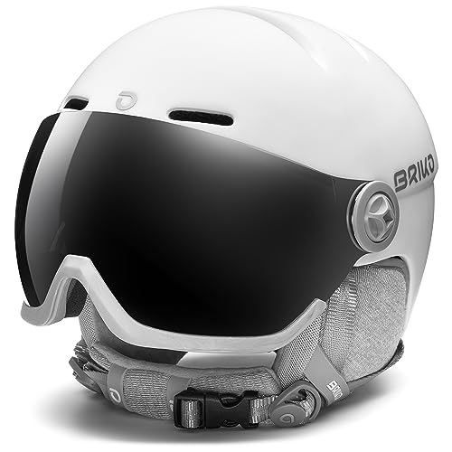 Casco mujer Briko Matt White L con diseño aerodinámico y acabado mate premium