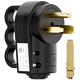 2-in-1 Nema 6-50P/6-30P Welder Plug, 30A/50A 250V Welder 3-Prong Male Plug, ETL Listed 30A Welder Plug