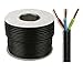 Price comparison product image JSL Black 3 Core 0.75mm 6 Amp PVC Flexible Cable - 1 Meter