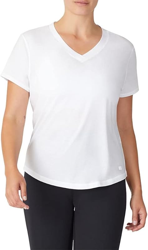Fila Perforated V-Neck Womens Shirt - White 100 / 2X