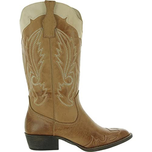 Coconuts by Matisse Womens Cisco Faux Leather Almond Toe Cowboy, Western Boots2