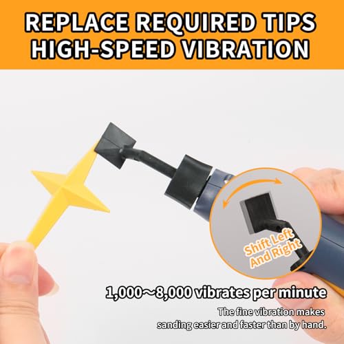 image for Bucasso Cordless Pen Sander, Variable Speed and USB Charging with LED 