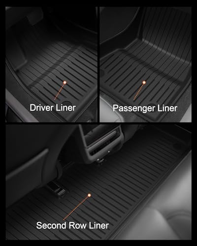 Tesla Model 3 Floor Mats 2021–2023, All-Weather Custom Fit Full Set Car Mats (6pcs) with Front & Rear Cargo Liner, Trunk Tray Interior Accessories, Pet & Child-Friendly - Image 4