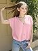 Girls Sweater Cardigans Tops Fashion Teen Spring Summer Batwing Short Sleeve Button Lightweight Casual Loose Top Pink