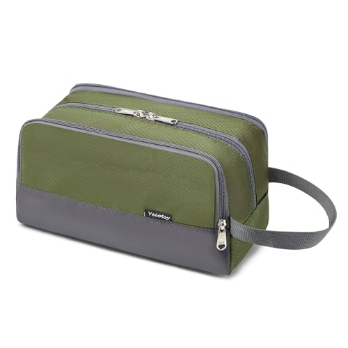 Trousse de toilette vert militaire Yeiotsy pour bagage cabine carry on