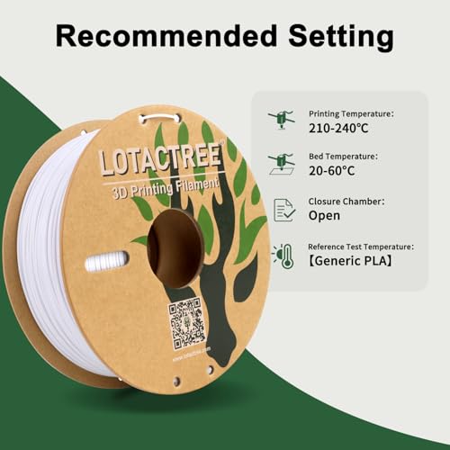 Image of PLA Force White Filament, High Impact PLA-F Filament 1.75mm 1KG | Toughened White 3D Printer Filament with PLA-F Formula for High Impact & Non-Brittle Resistance