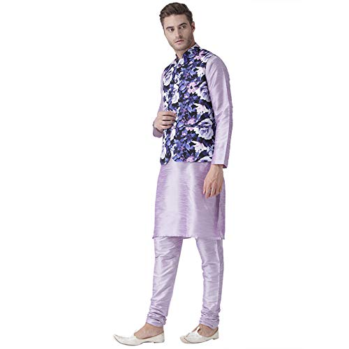 Image of hangup 3 pics kurta set with blazer available in 4 sizes*38 to 100 Multicolour