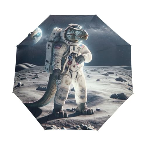 Parapluie automatique dinosaure astronaute léger contre la pluie et le vent
