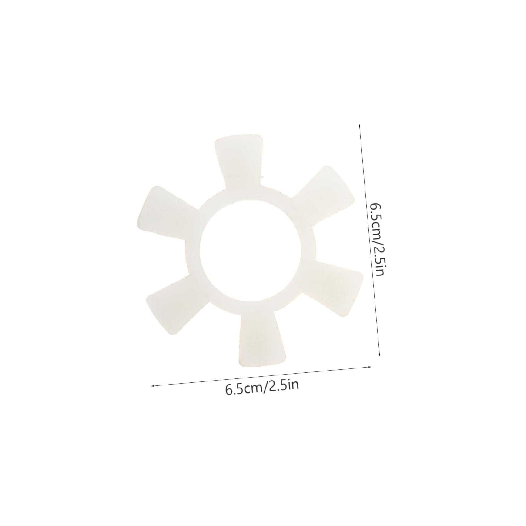 KICHOUSE Jaw Coupling Pad Plum Shape Flexible Machine Fittings Special Synthetic Rubber 4pcs Machine Accessory for Industrial Use