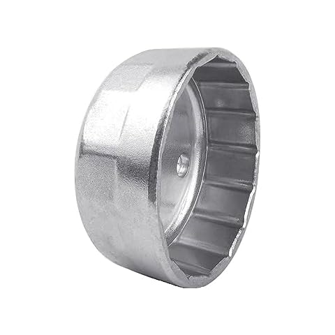 Shonee Heavy Duty 90.2mm 15Flutes Oil Filter Wrench for Land Rover and Jaguar -Oil Filter Cap Removal Socket Tool for 90mm Oil Filter Housing Cover