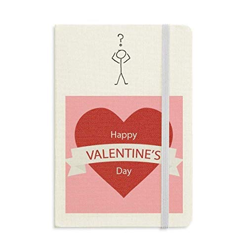 Carnet de questions classique Happy Valentine's Day journal A5