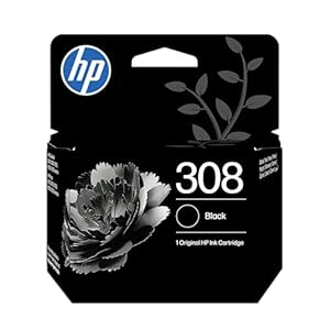 HP 308 Schwarz Original Druckerpatrone für Serien DeskJet 2900, 4300 Envy 6100, 6500