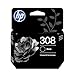 HP 308 Schwarz Original Druckerpatrone für Serien DeskJet 2900, 4300 Envy 6100, 6500