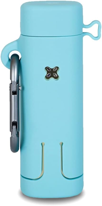 Fironst Silicone Case Cover for Pax 3, Shock-Absorption & Anti-Scratch Protective Rubber Skin Sleeve Wrap Accessories Compatible with Pax 2 & 3, with Strong Metal Carabiner (Ice Sea Blue)