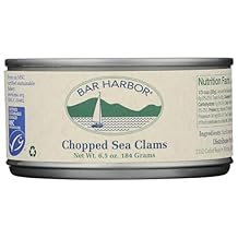 Bar Harbor Chopped Surf Clams | Sweet and Tender | 6.5 oz 184 grams can
