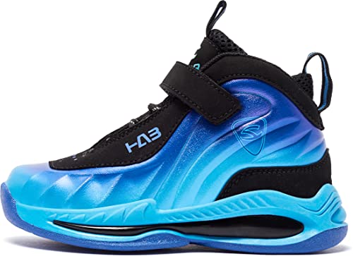 Gubarun Kids Sneakers Boys Basketball Shoes Nonslip Kid Sports Shoes Girls Athletic Running Shoes(Little Kid 2.5-Blue) #TOP2