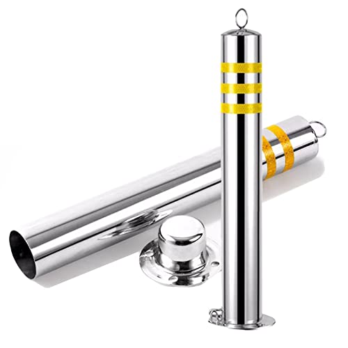 Bollard de sécurité réfléchissant en inox pour sécuriser une cour - 2